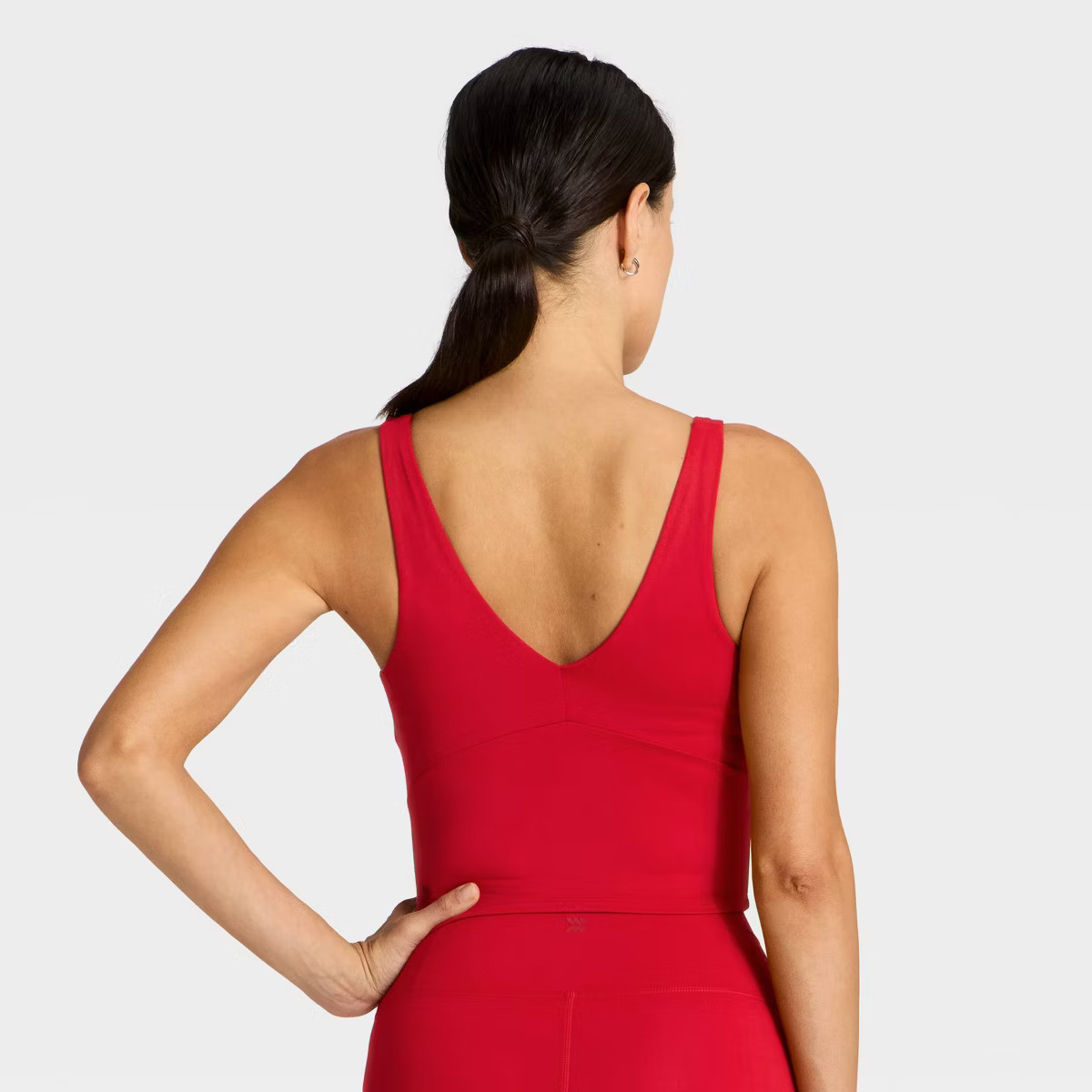 Women's Flex V-Neck Cropped Sports Bra - All In Motion™ | Target