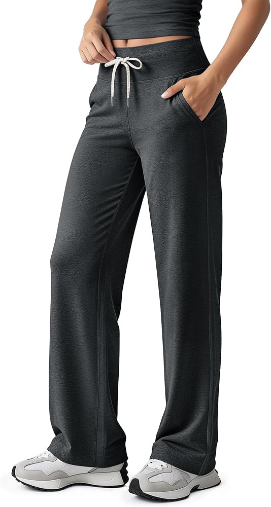 ODODOS Women's High-Rise Wide Leg Pants, 29"/31" Ultra Soft odSTRATUM Tech | Amazon (US)