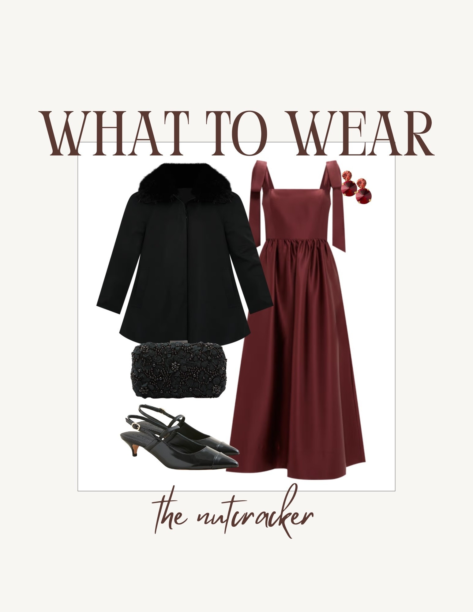 What to wear to see the Nutcracker with the family. This burgundy dress is beautiful and comes in multiple other colors!

#LTKHoliday #LTKootd #LTKGiftGuide