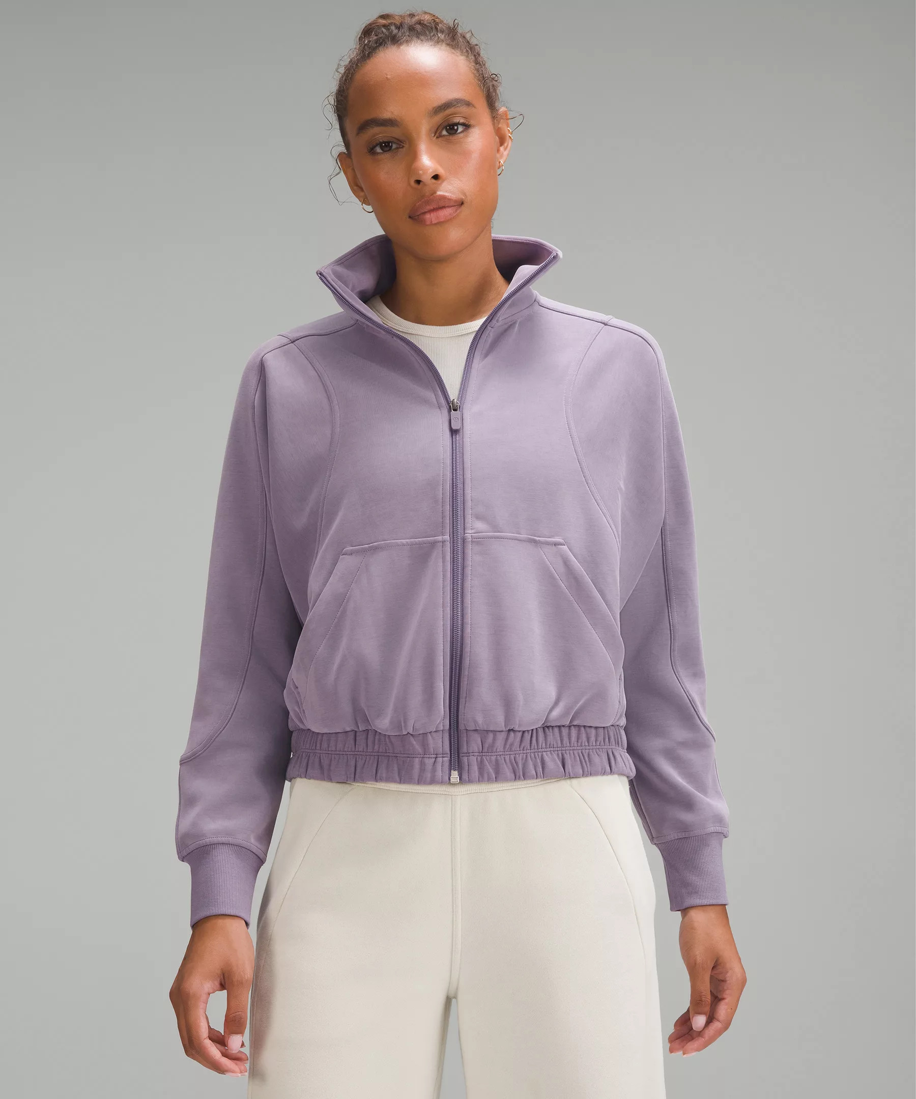 Brushed Softstreme Funnel-Neck Zip Up | Women's Hoodies & Sweatshirts | lululemon | Lululemon (US)