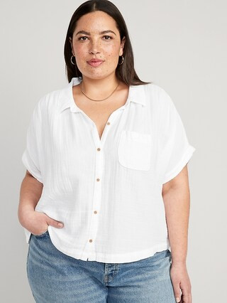 V-Neck Dolman-Sleeve Blouse for Women | Old Navy (US)