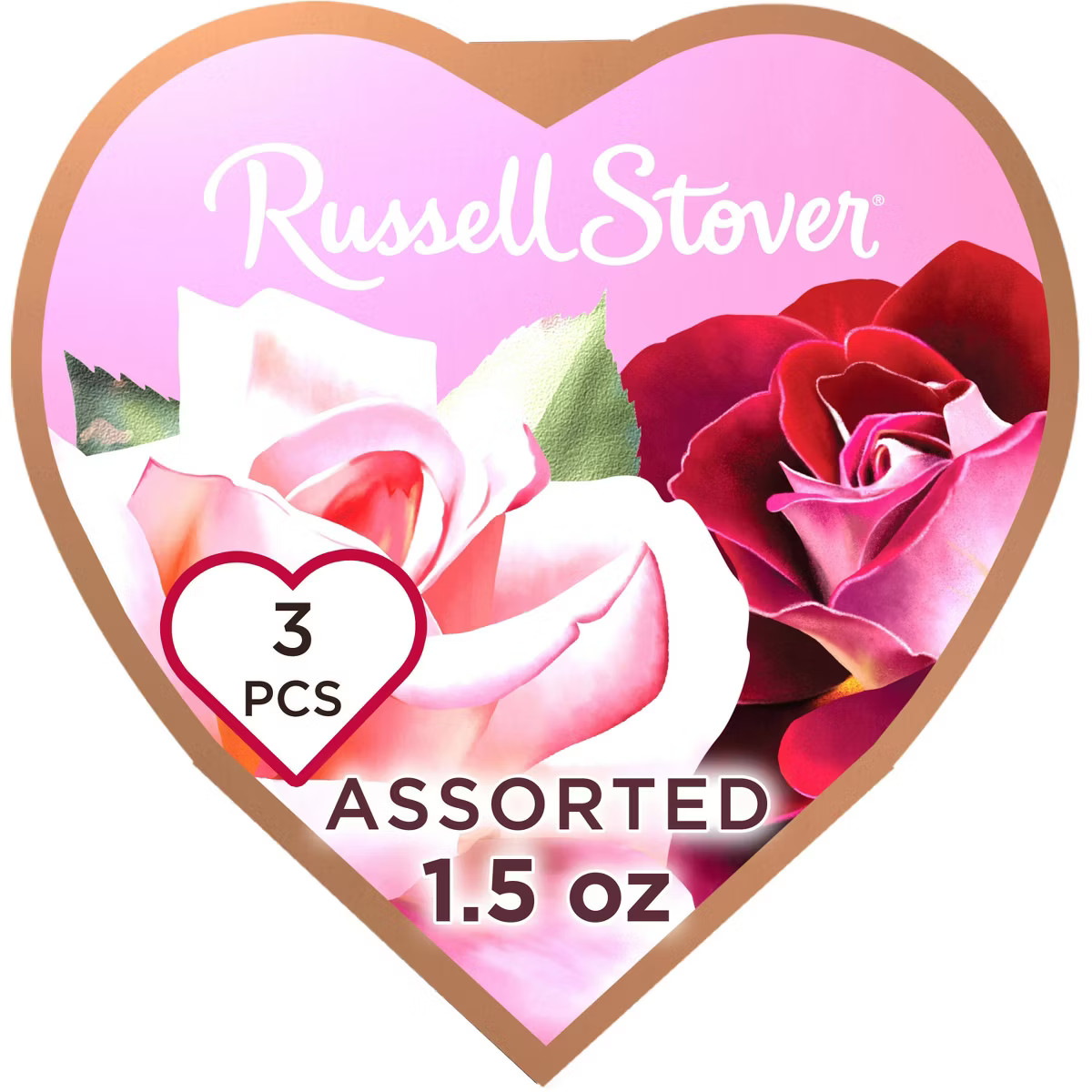 Russell Stover Valentine's Assorted Chocolates Photo Heart - 1.5oz (Packaging May Vary) | Target