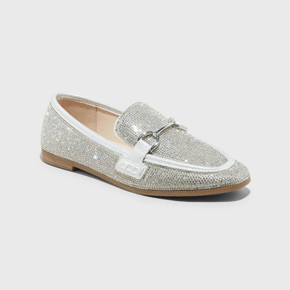 Women's Laurel Rhinestone Loafers - A New Day™ Silver | Target