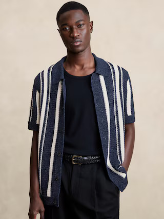 Cotton-Linen Resort Shirt | Banana Republic (US)