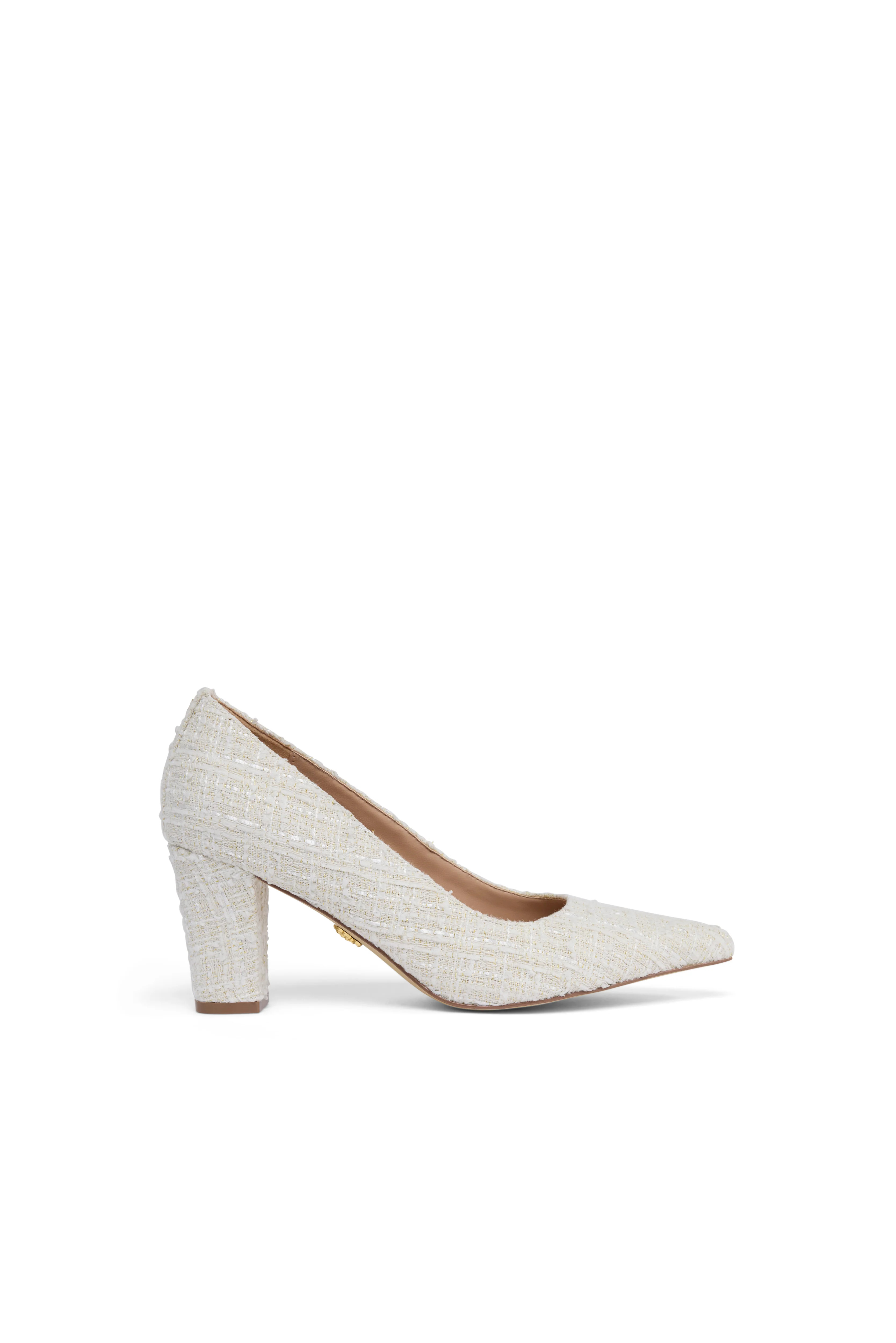 Mayfair Court Shoe (Cream Boucle) | Holland Cooper