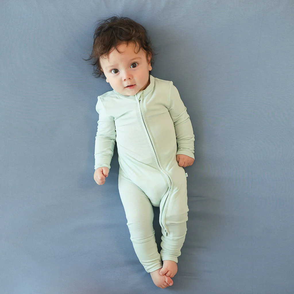 Solid Green Baby Convertible Sleeper | Surf Spray | Posh Peanut
