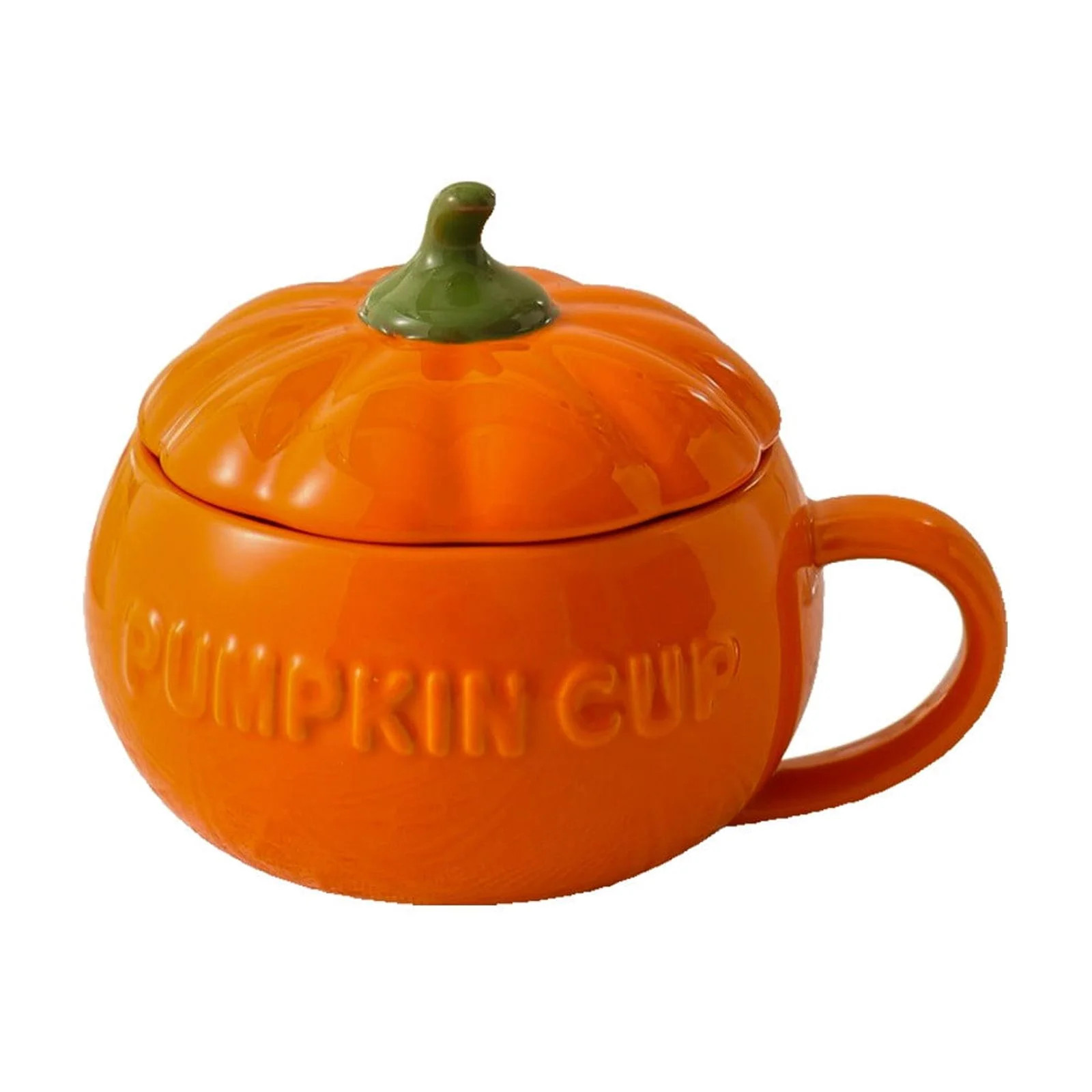 MERILER Thanksgiving Day Cute Ceramic Pumpkin Bowl with Lid - Microwaveable and High-Temperature ... | Walmart (US)