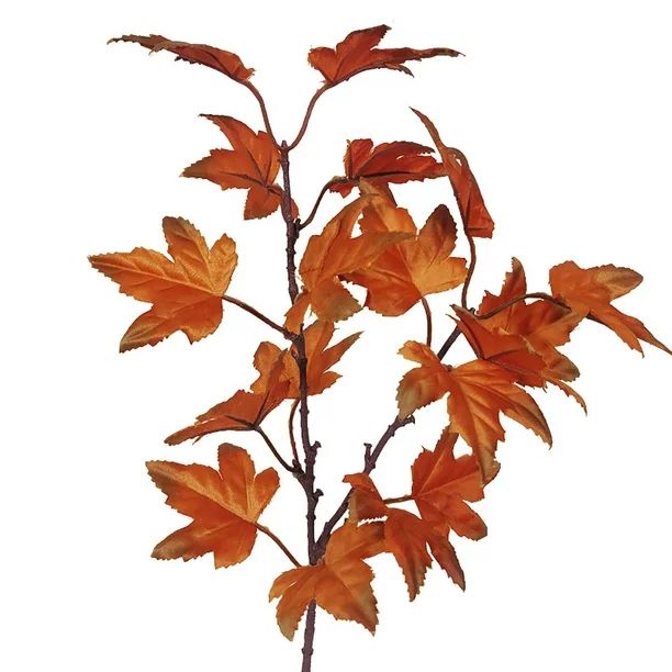Coopserbil Artificial Maple Leaves Branch Fake Fall Leaves Stems Plants Outdoor for Home Kitchen ... | Walmart (US)