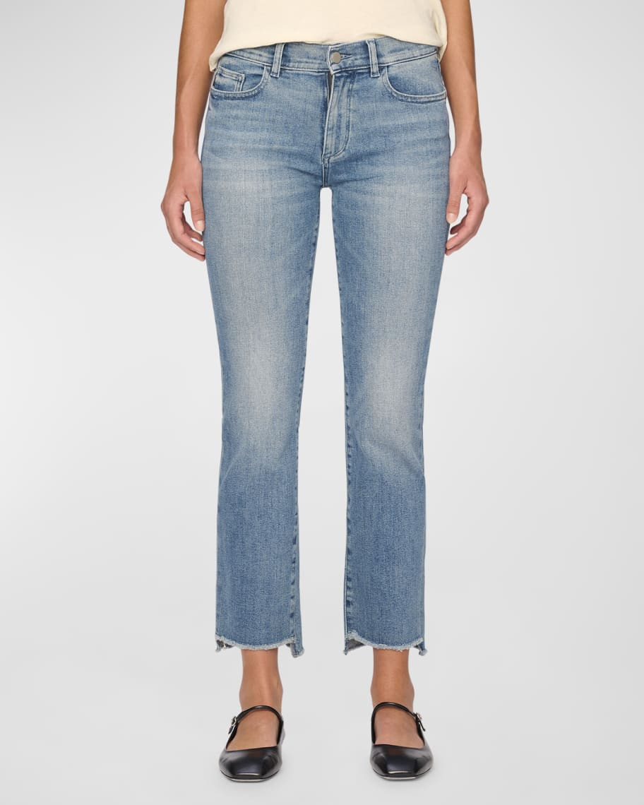 DL1961 Mara Straight Mid-Rise Ankle Jeans | Neiman Marcus