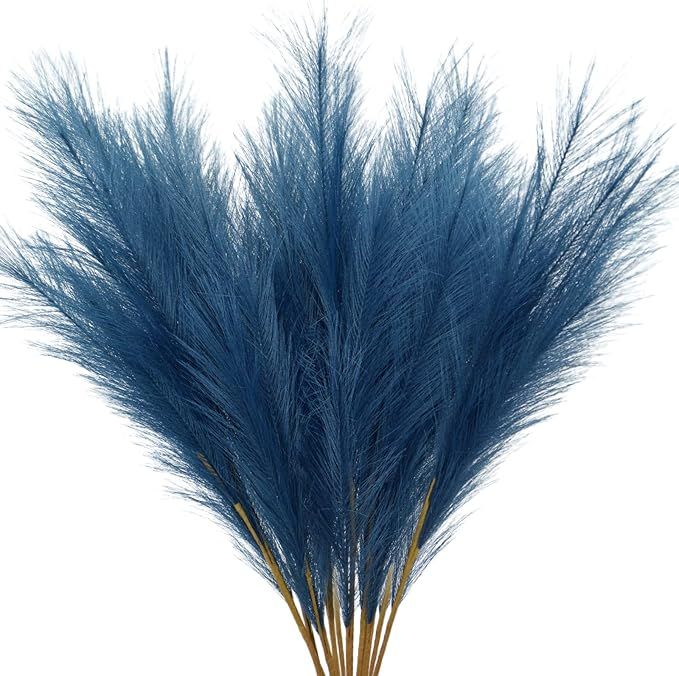 VIERENA 8 PCS Faux Pampas Grass 38"/3.1ft Tall Artificial Pompous Grass Large Fake Pompas Branche... | Amazon (US)