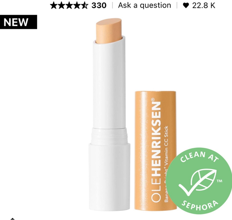 This new CC for under eye from Olehenriksen is LIFE. They do undereye correction really well with banana bright.

Sephora. Concealer. CC CREAM. 

#LTKFind #LTKbeauty #LTKunder50