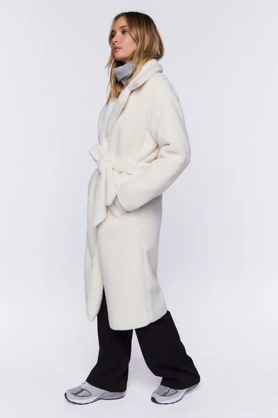 Faux Shearling Belted Coat | Forever 21 | Forever 21 (US)