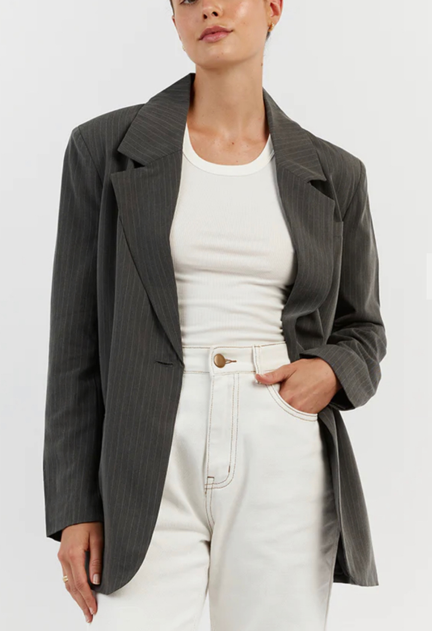 Pinstripe blazer 