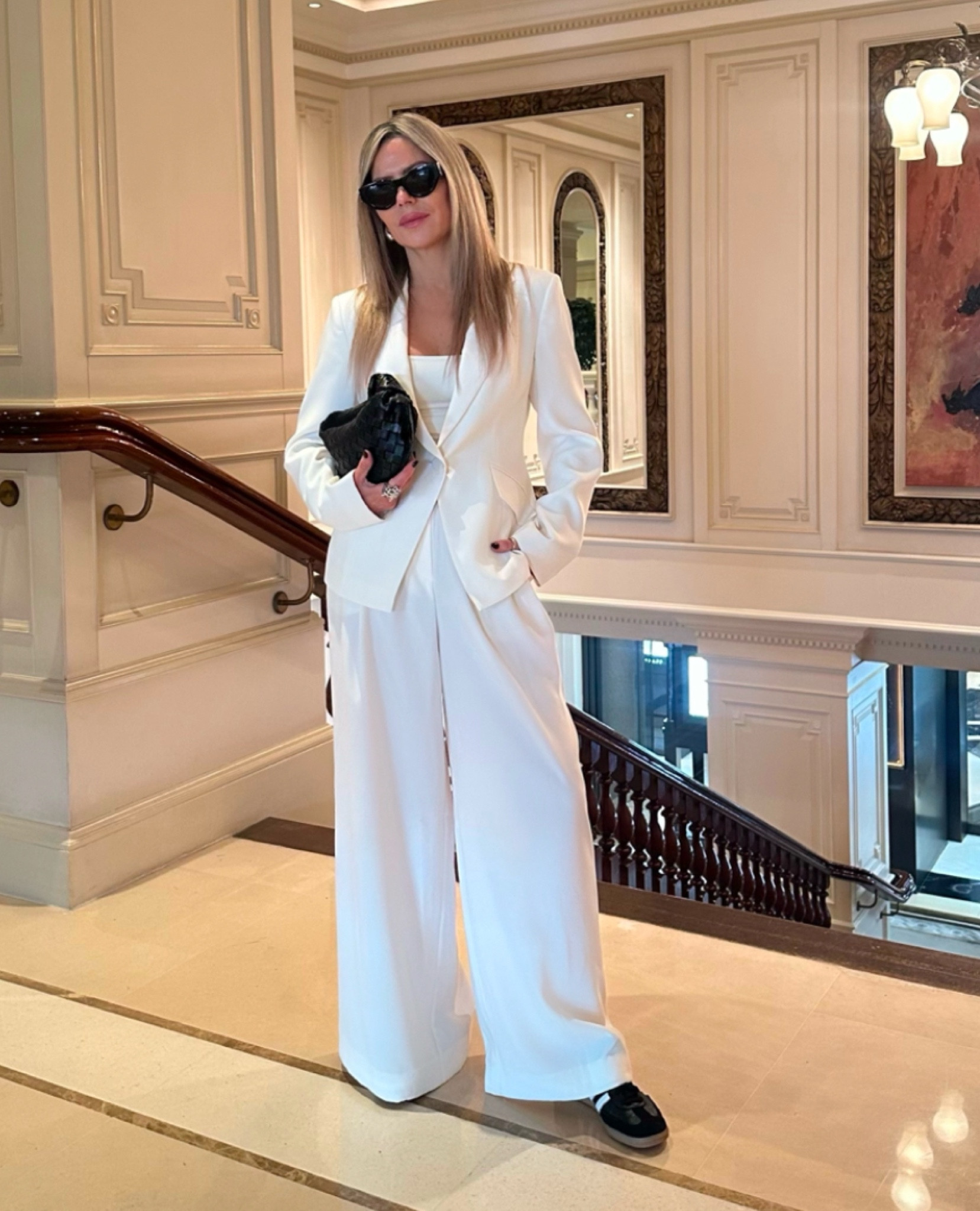 City chic 🤍 #minimalstyle #whitesuit #blazerstyle #simplefits 

#LTKFashionMonth #LTKuk #LTKluxury