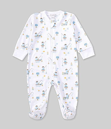 Kissy Kissy Baby Boys Fishing Print Zip Front Footie - Newborn | Dillard's