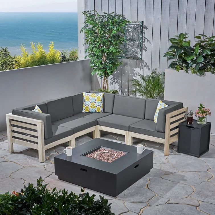 Solari 4 - Person Outdoor Seating Group with Cushions | Wayfair North America