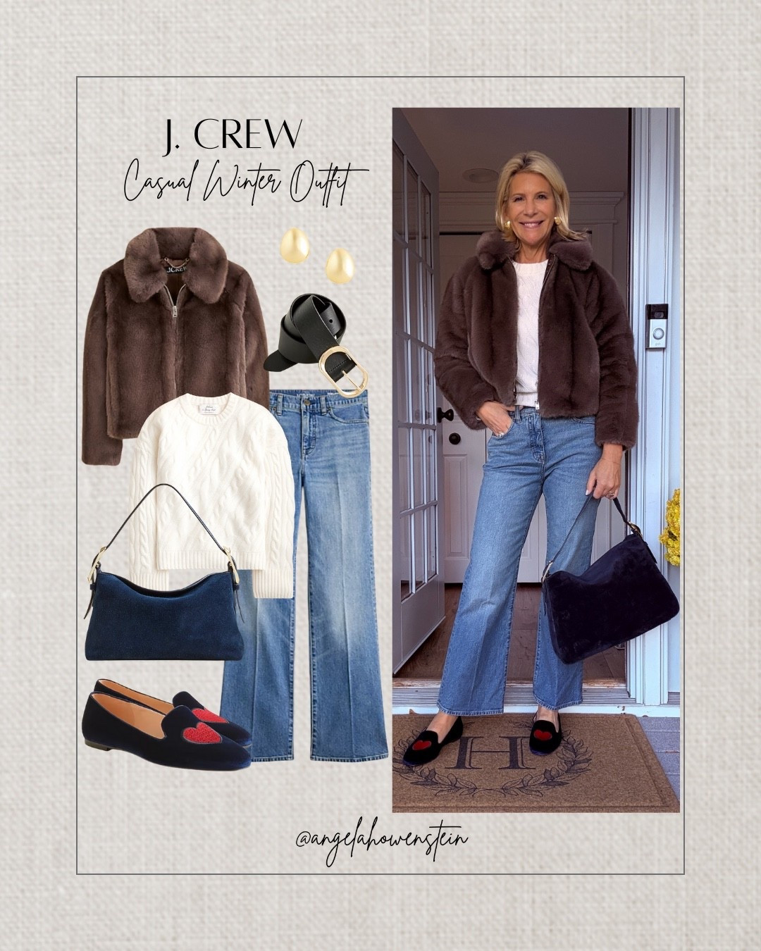 Cozy winter neutrals I keep reaching for. Easy layers, fun flats, and the softest faux-fur jacket.

#falloutfit #classiclook #casualoutfit #denimstyle #casualchic
#jcrew #winteroutfit #winterstyle #blackfriday



#LTKOver40 #LTKootd #LTKSaleAlert
