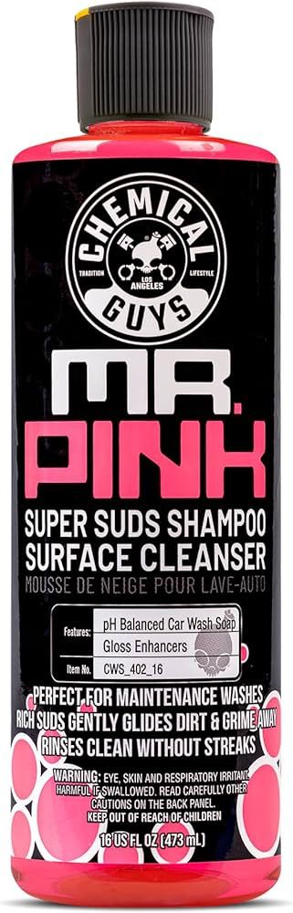 Chemical Guys CWS_402_16 Mr. Pink Foaming Car Wash Soap (Works with Foam Cannons, Foam Guns or Bu... | Amazon (US)