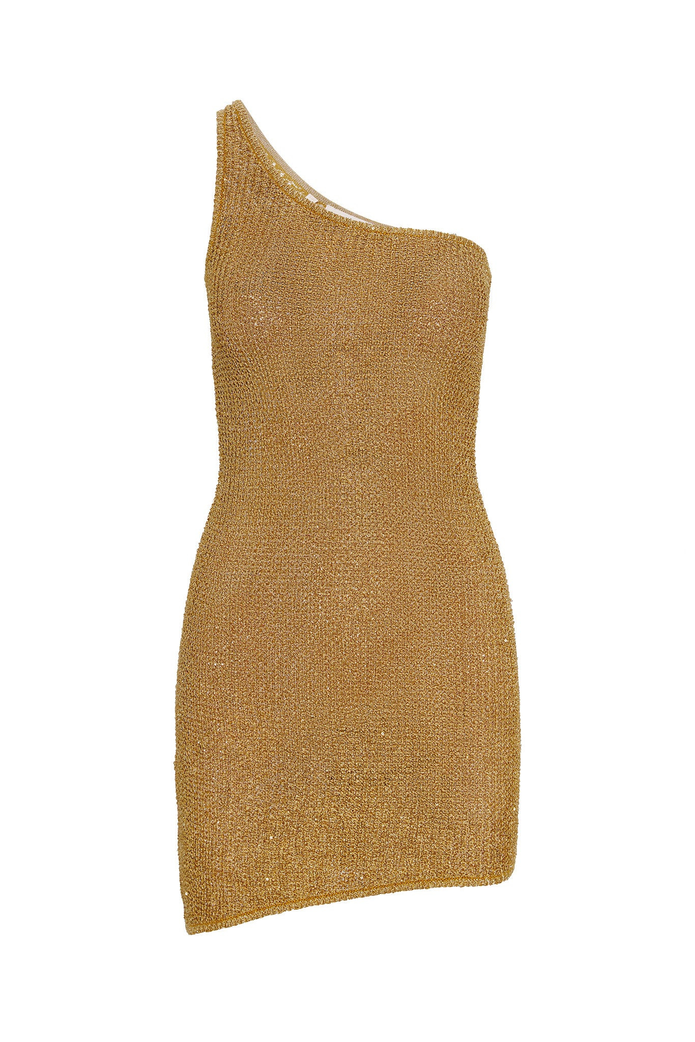 Taormina Dress - Antique Gold Sequin Knit | Monday Swimwear