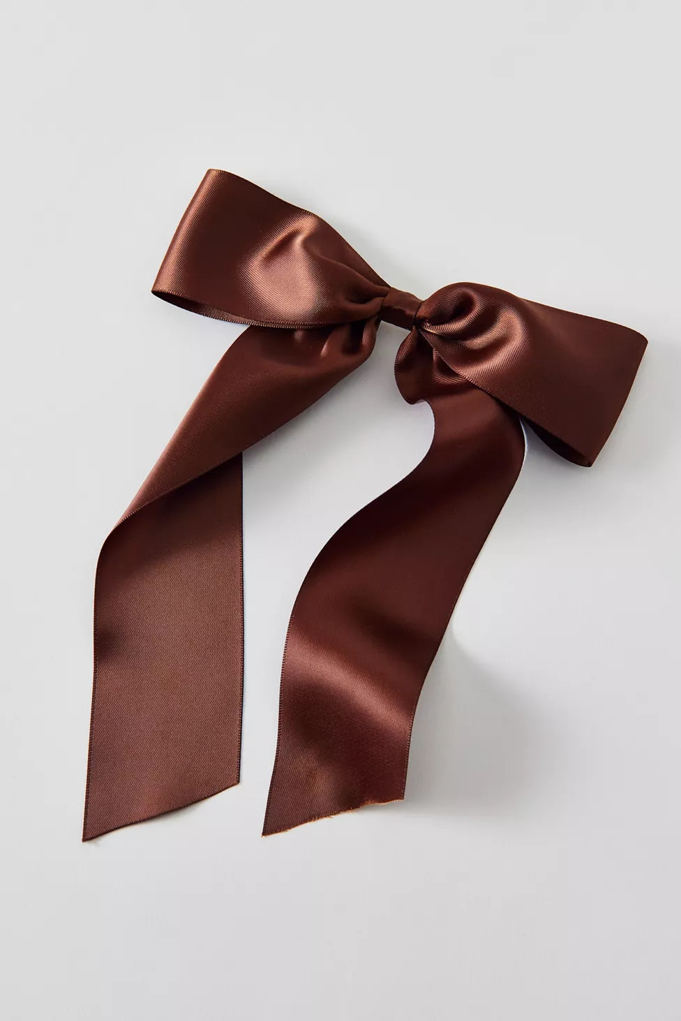 Drapey Satin Hair Bow Barrette | Urban Outfitters (US and RoW)