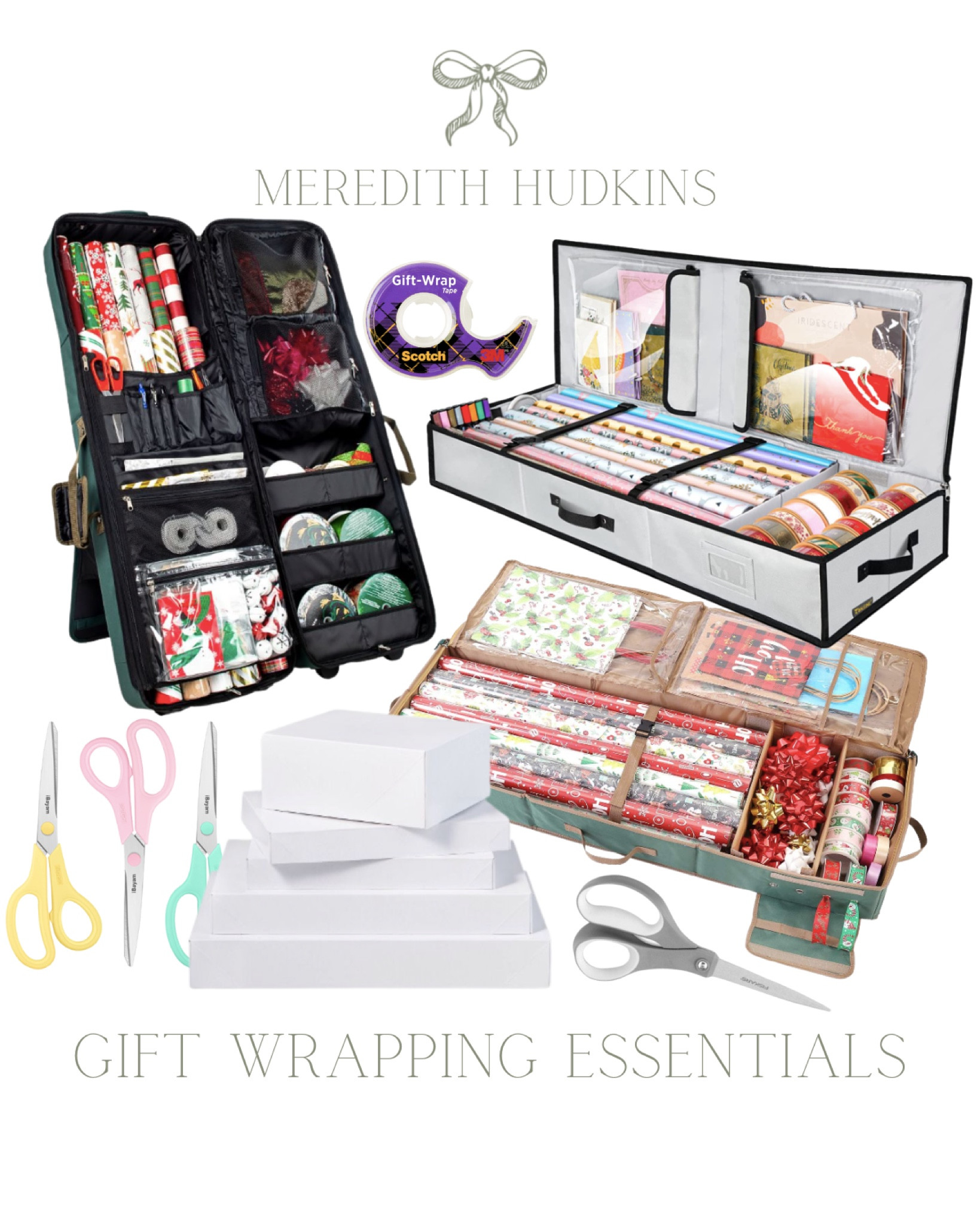 Christmas essentials, gift wrapping, Christmas organization, Christmas storage, scissors, gift boxes, gift wrap storage bag, wrapping paper storage container, holiday essentials, Christmas gifts, Amazon

#LTKHoliday #LTKunder50 #LTKunder100