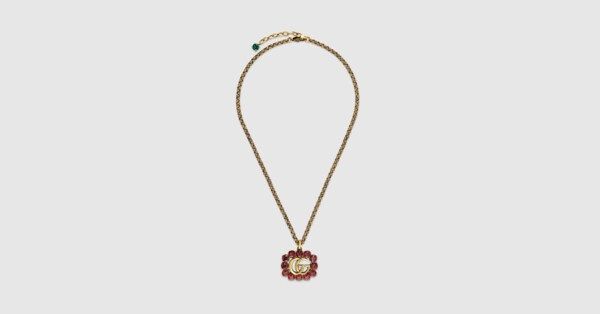 Crystal Double G necklace | Gucci (US)