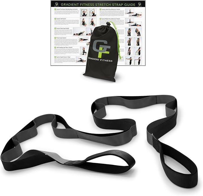 Gradient Fitness Stretching Strap, Premium Quality Multi-Loop Strap, Neoprene Padded Handles, 12 ... | Amazon (US)