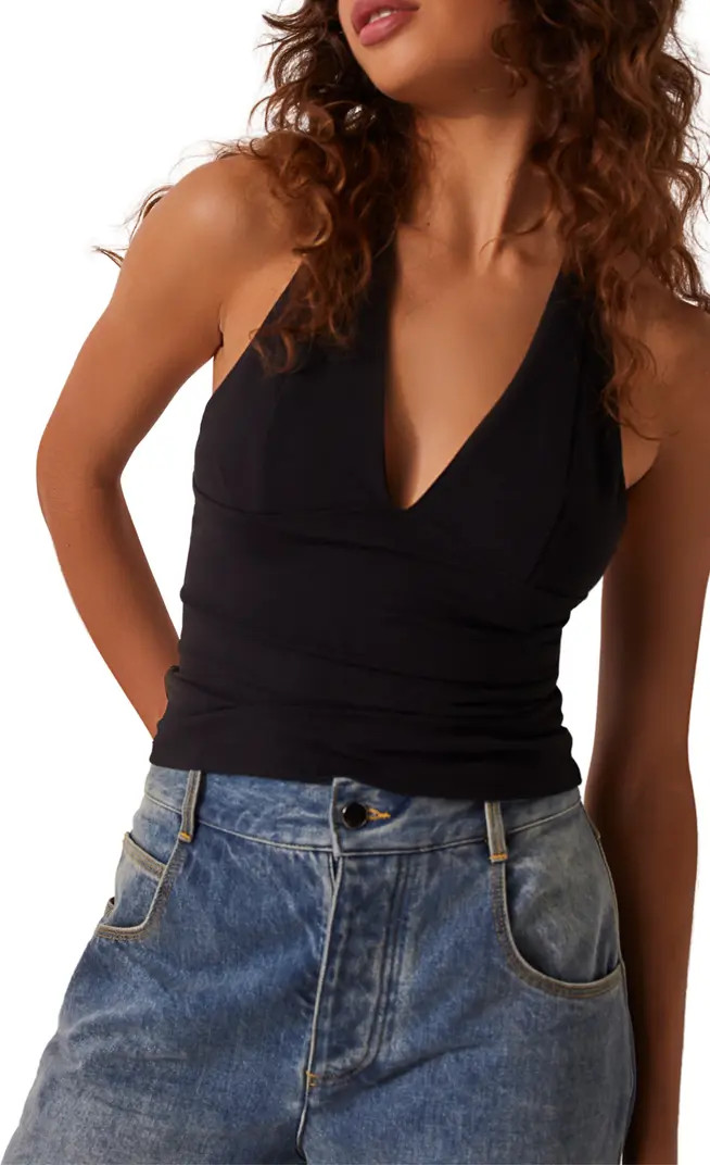 Still Here Ruched Halter Top | Nordstrom