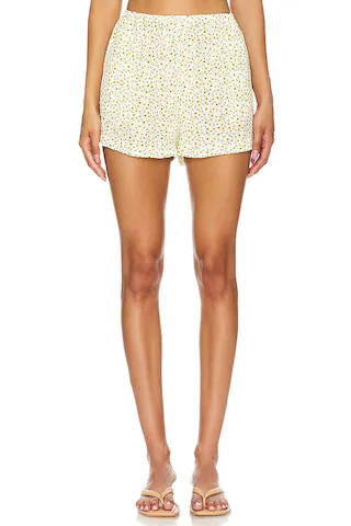 Solid & Striped The Loretto Short in Sunflower Print from Revolve.com | Revolve Clothing (Global)