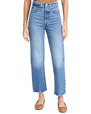Levi's Women's Premium Ribcage Straight Ankle Jeans | Amazon (US)