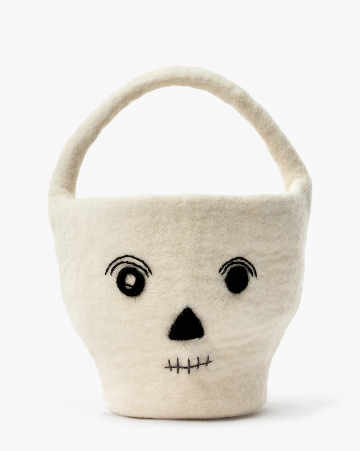 Skeleton Trick or Treat Felt Basket | McGee & Co. (US)