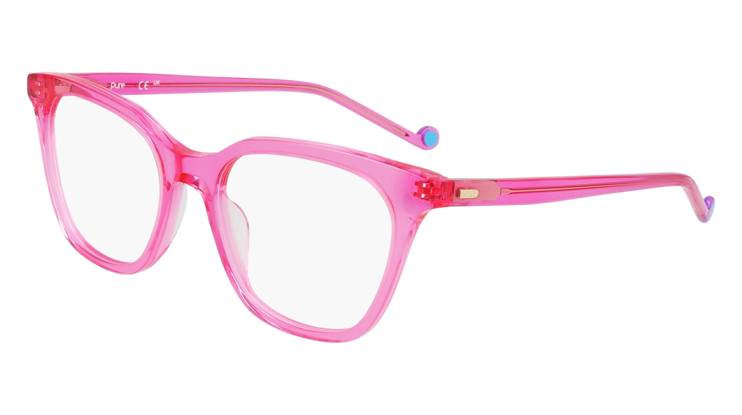 Pure P 6002 Eyeglasses 671 - Hot Pink Women Cat Eye | Designer Optics