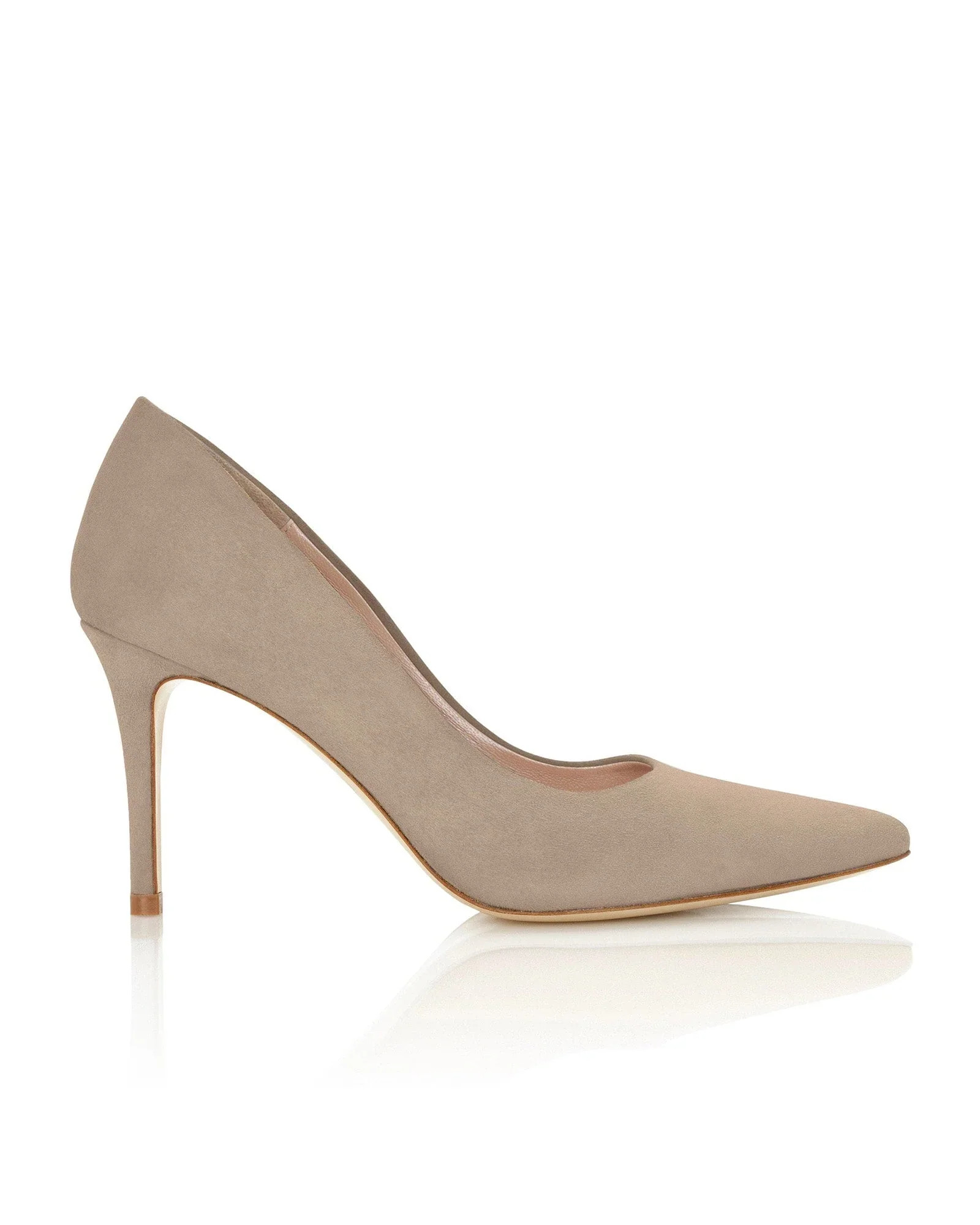 Claudia Cashmere Suede Mid Heel | Emmy London | Emmy London