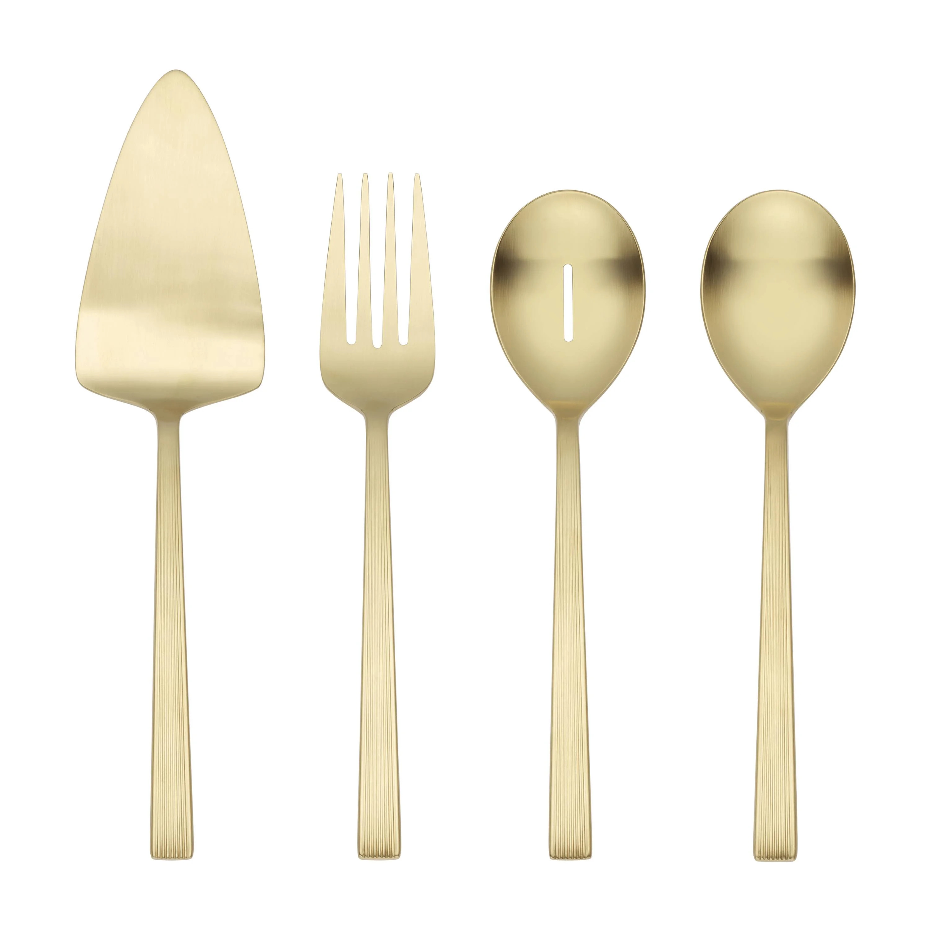 Better Homes & Gardens River Gold 4-Piece Stainless Steel Serving Set | Walmart (US)