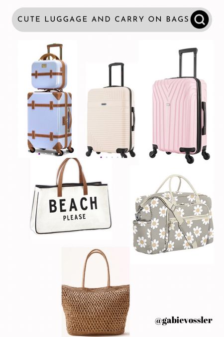 Cute travel and vacation carry on suitcases and bags

#LTKtravel #LTKitbag #LTKGiftGuide
