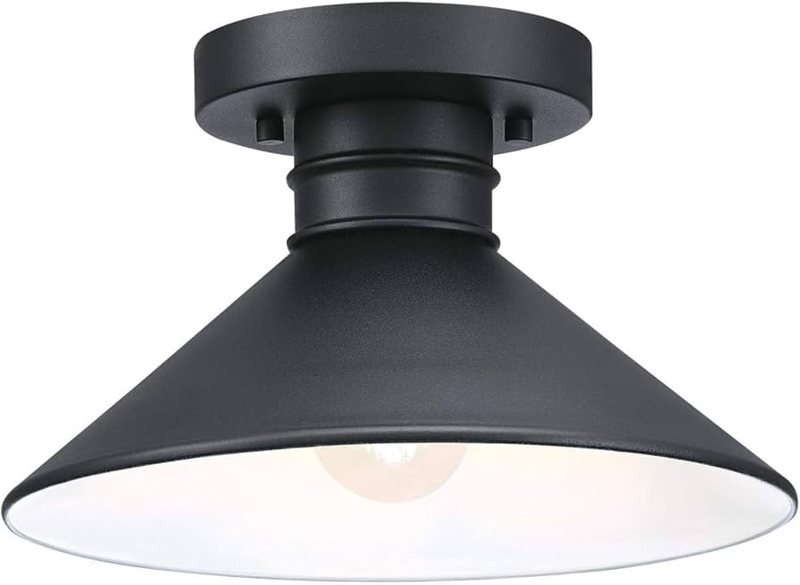 Westinghouse Lighting 6112900 Watts Creek 11 Inch Rustic/Arts & Crafts One-Light Outdoor Semi Flu... | Amazon (US)