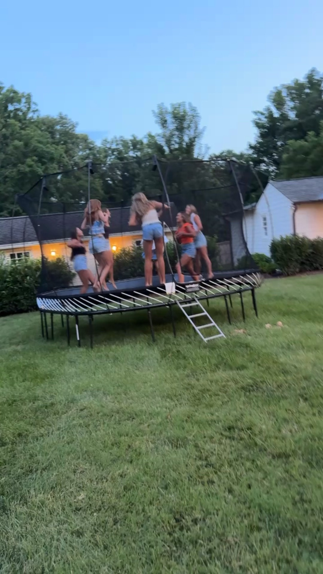 I don’t care how old, a trampoline never gets outgrown! We splurged and got this one at Christmas and it’s been used by all 3 kiddos multiple times a week (plus lots of their friends) every week!

What’s better than a group of teens putting their phones down and jumping… I’ll wait! 😉

#LTKdayinmylife #LTKmomlife #LTKKids