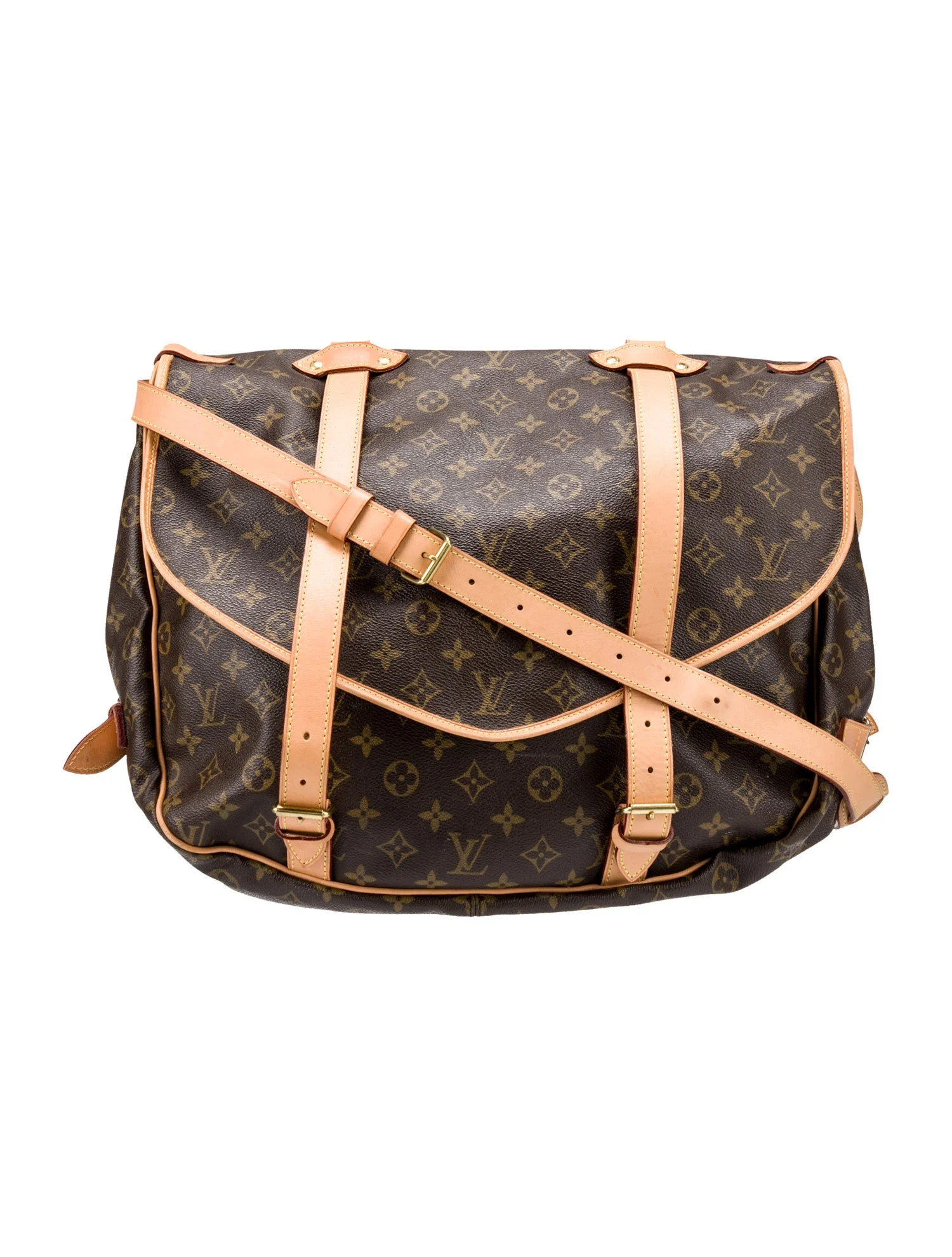 LV Monogram Saumur 43 Vintage | The RealReal