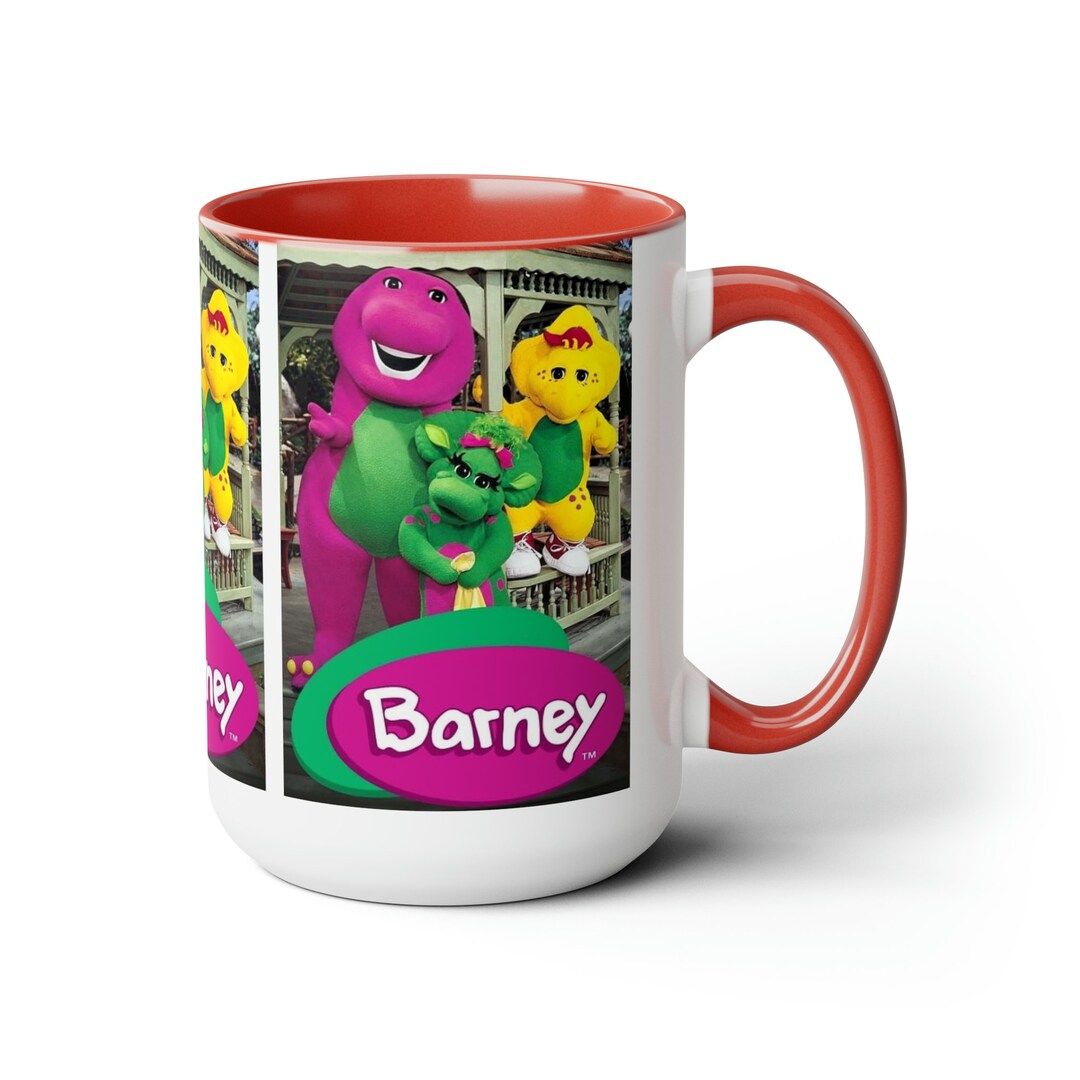 Barney and Friends TV Show for Kiddies 90s Barney the Dino Children's Tv Show Two-tone Coffee Mug... | Etsy (US)