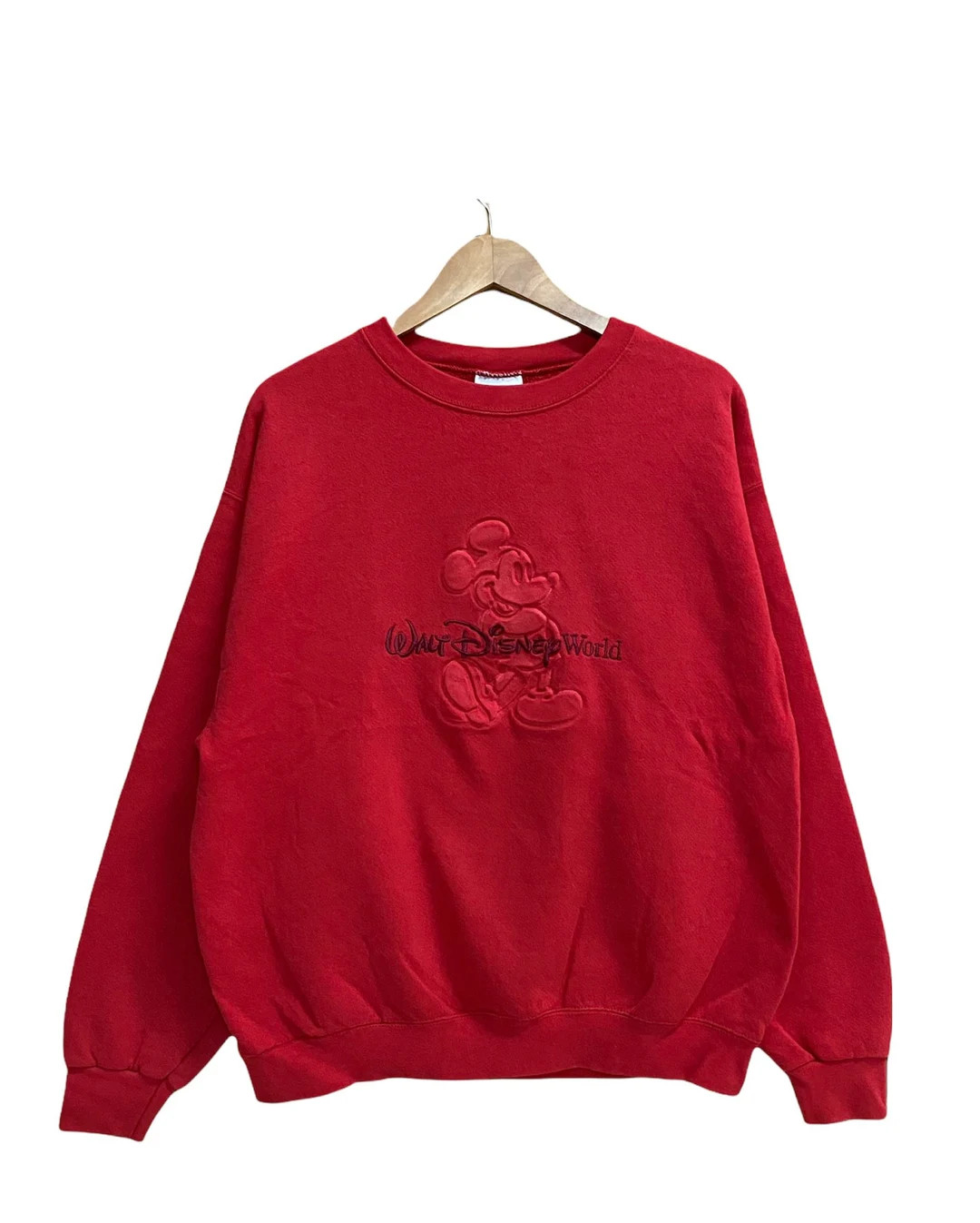 Vintage Walt DISNEY World MICKEY Big Logo Crewneck Sweatshirt Size L - Etsy | Etsy (US)