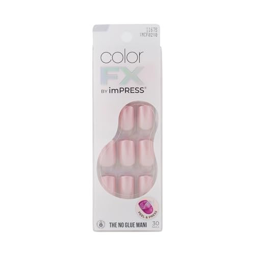 KISS imPRESS Color FX No Glue Mani 30 Pcs Press On Nails, Medium False Nails, Metallic Chrome & Cat Eye, Peel & Press, Hassle-Free Removal, Includes Manicure Stick, Prep Pad & File (Stay, Medium) | Amazon (US)