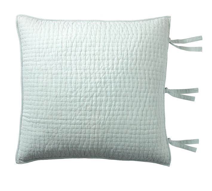 Pick-Stitch Handcrafted Cotton/Linen Quilted Sham | Pottery Barn (US)