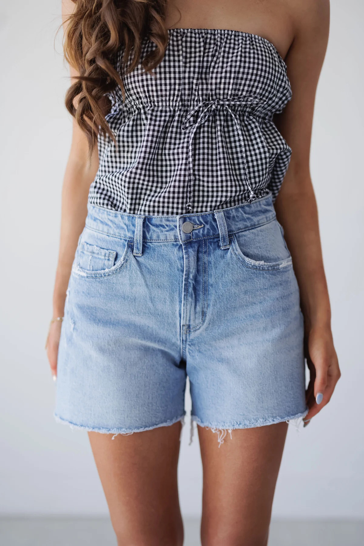 Daniel High Rise Boyfriend Shorts | Landry Kate