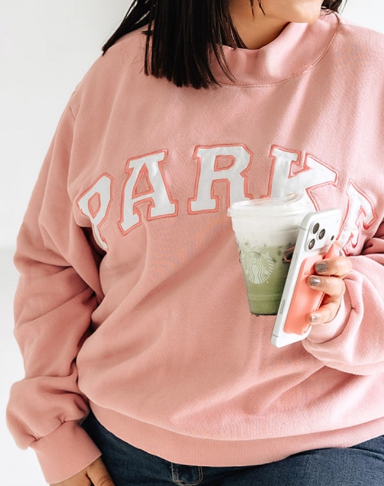 Cozy weekend outfit starts with an oversized Parke crewneck, a good matcha in hand, and a swipe of lip gloss to pull it all together.


#LTKmorningroutine #LTKdayinmylife #LTKootd