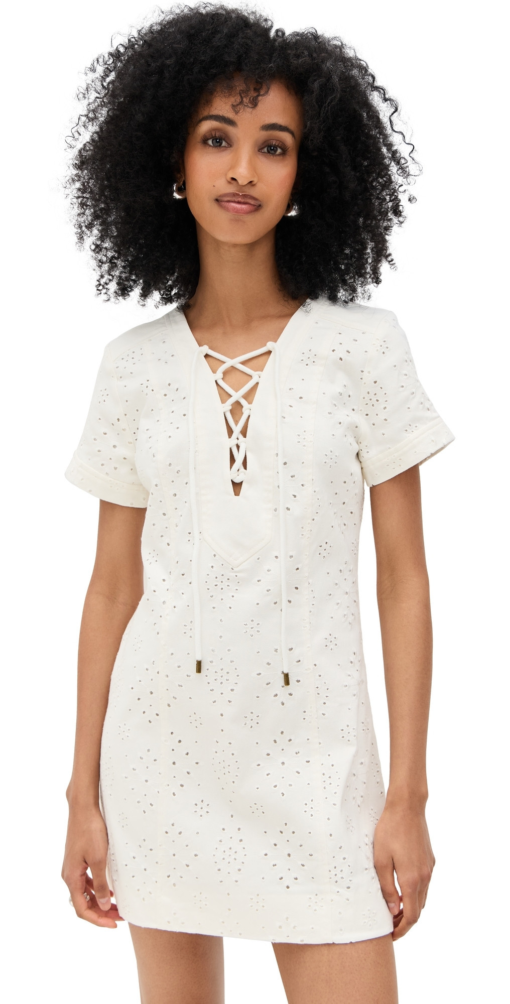 Ramy Brook Ines Dress White Eyelet 10 | Shopbop