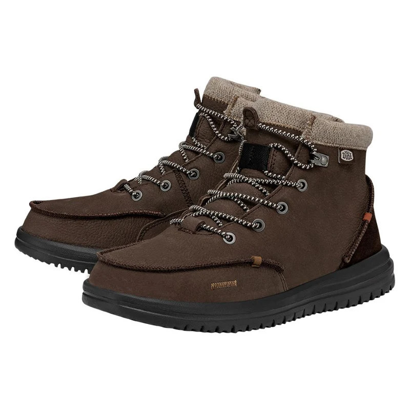 Bradley Leather Boot - Black | HEYDUDE