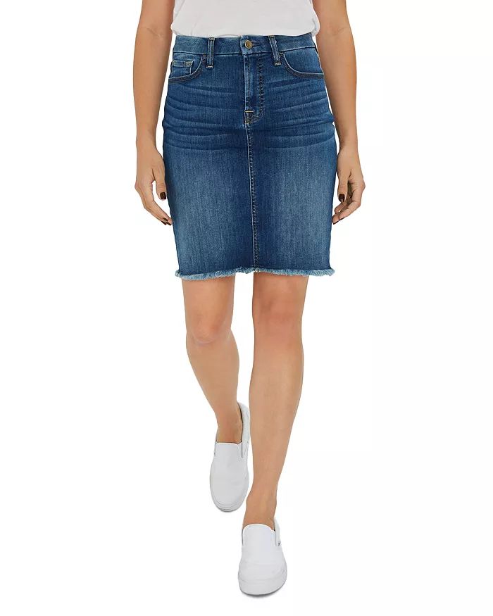 Frayed-Hem Pencil Skirt | Bloomingdale's (US)