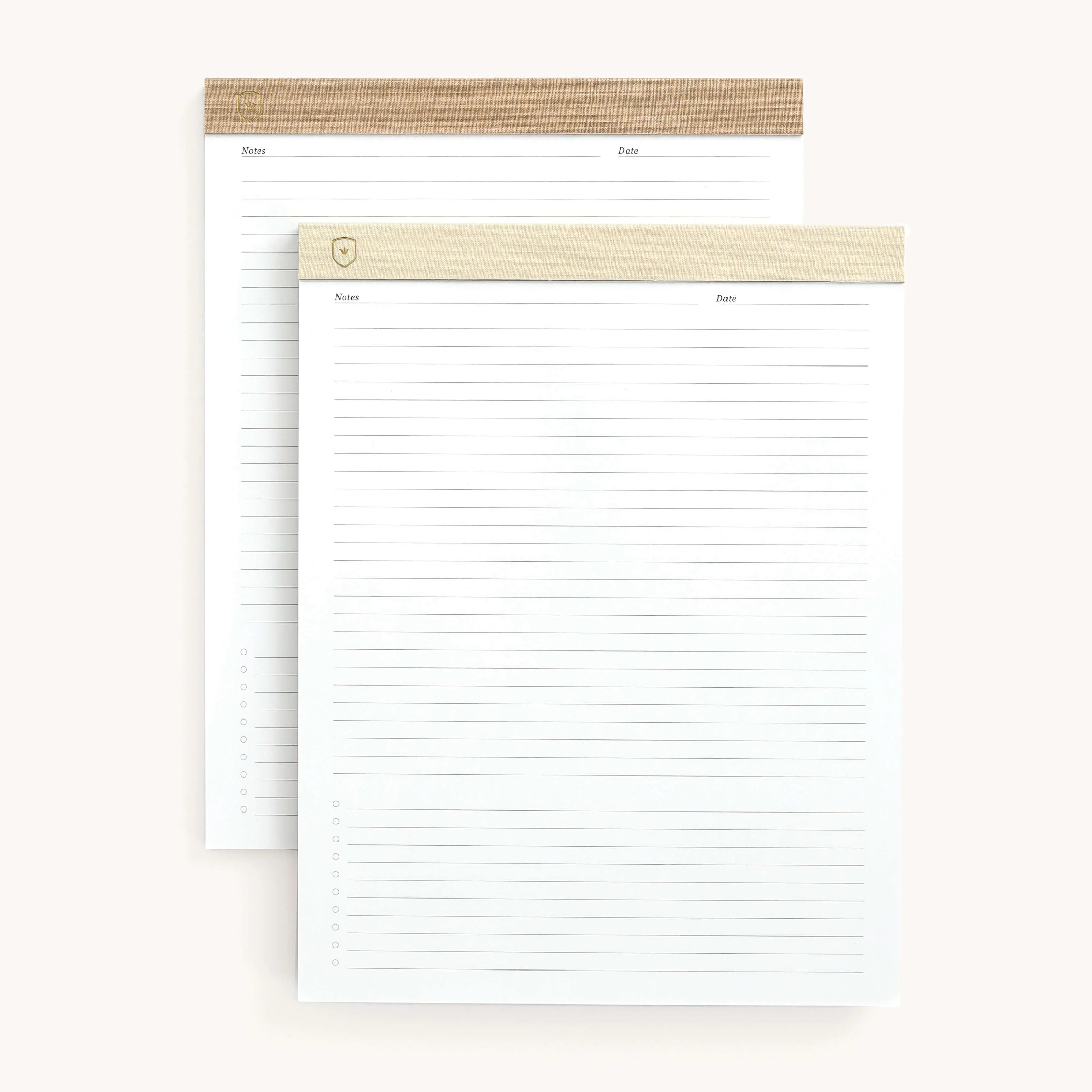 Legal Pad Set, Ivory & Fawn Dapperdesk | Simplified