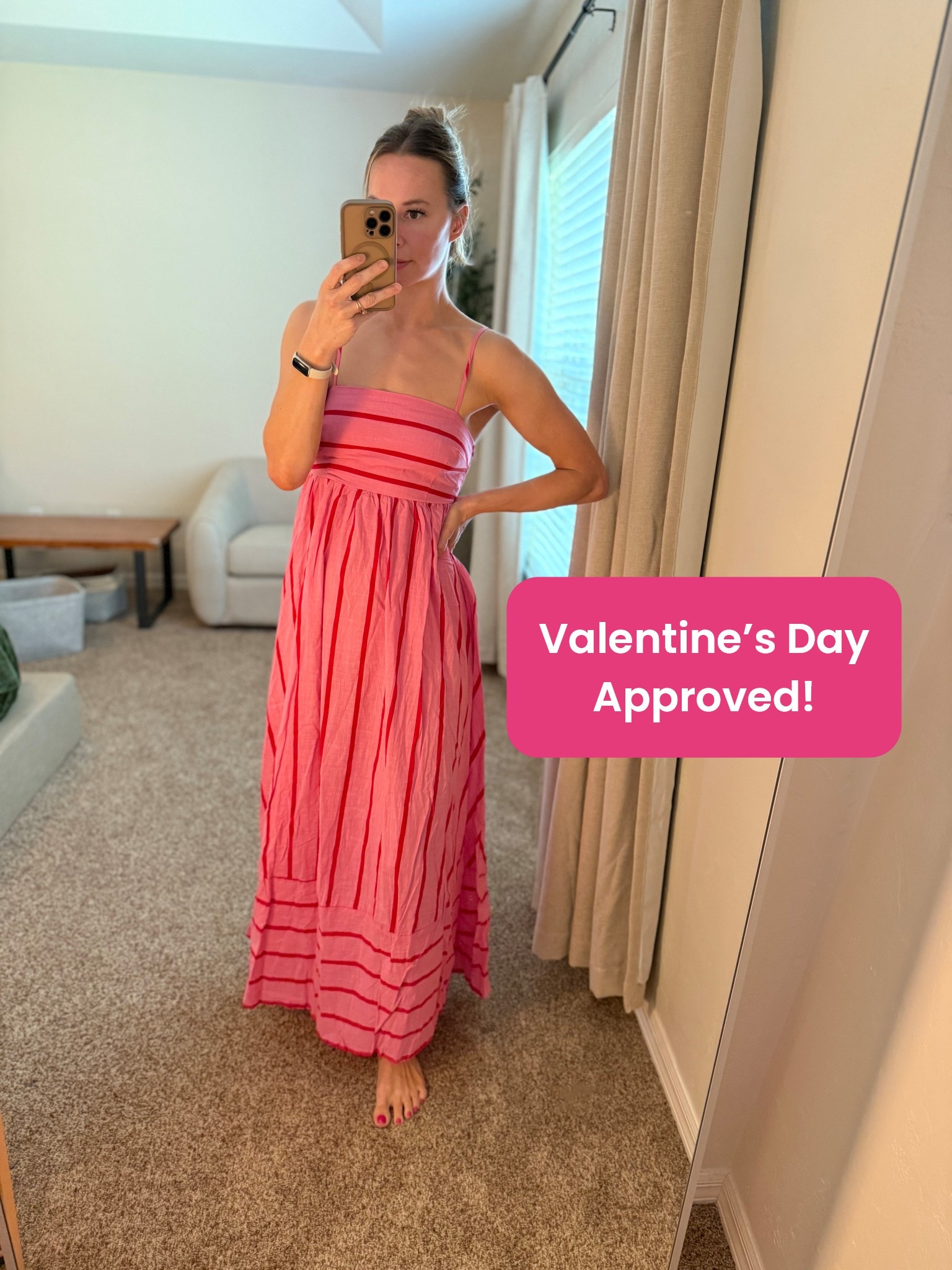 If you’re somewhere warm for Valentine’s Day, this dress is for YOU!
I liked a high end and a budget option. I’ve worth both and honestly there’s very little different so I’d recommend looking at the size chart and picking tbr length that’s right for you based on the shoes you plan to wear! I prefer a subtle fit for this look  

#LTKgrwm #LTKMidsize #LTKValentine
