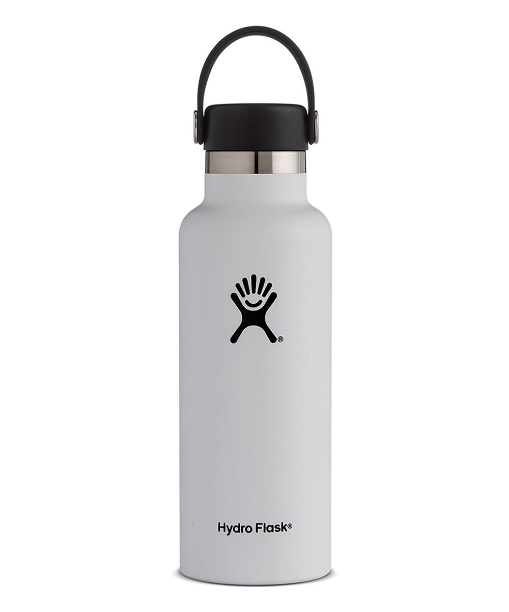 Hydro Flask Water Bottles - White Vacuum-Insulated Stainless Steel 18-Oz. Water Bottle | Zulily